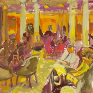 Leyendo en el hotel (VENDIDO)