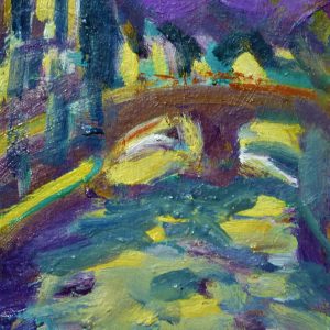 Puente de aguas turbulentas