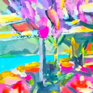 Terraza al pantano celeste