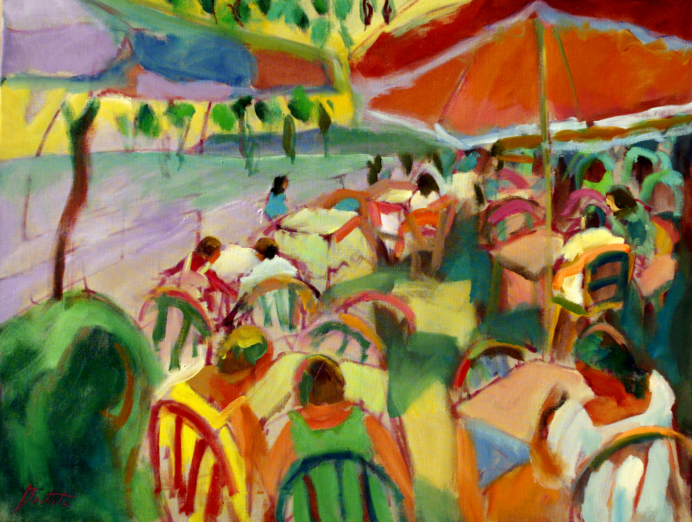 obra fauvista original al óleo